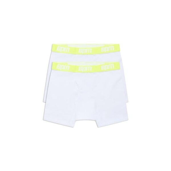 6PM Season Boxer Shorts White/Lemon (2-Pack)