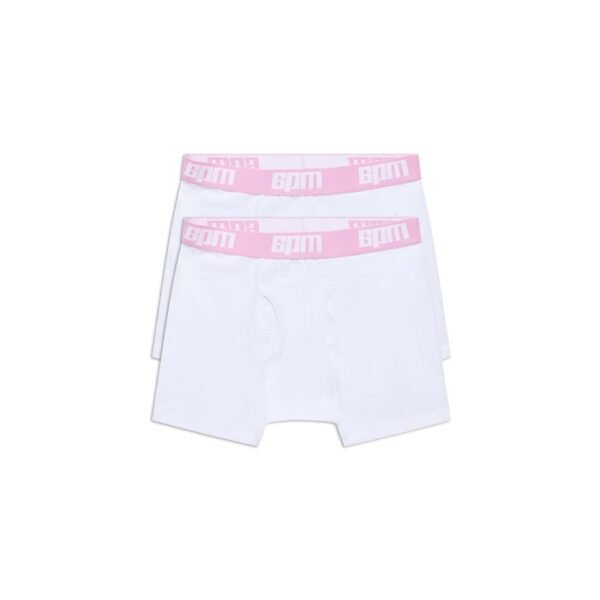 6PM Season Boxer Shorts White/Pink (2-Pack)