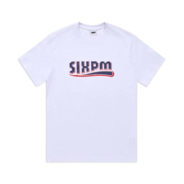 6PM Season Clean Edge Wave Tee White