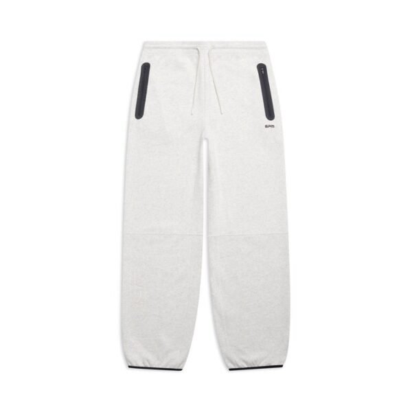 6PM Wide Roadman Pants Light Grey Melange