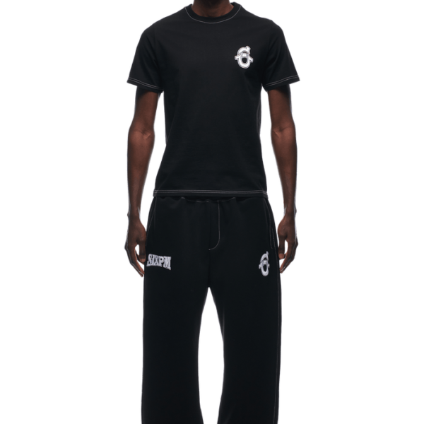 6PM Season ICON SLIM FIT T-SHIRT BLACK