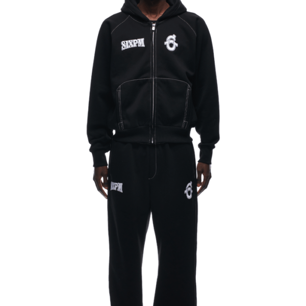 6PM Season ICONS ZIP HOODIE BLACK
