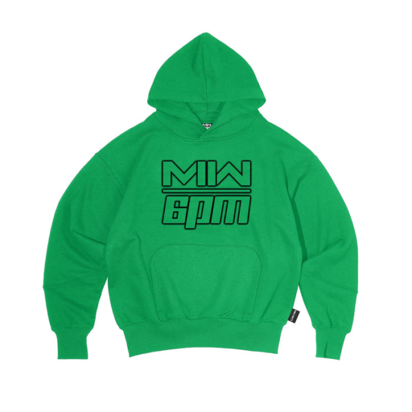 6PM Season LOGO HOODIE GREEN