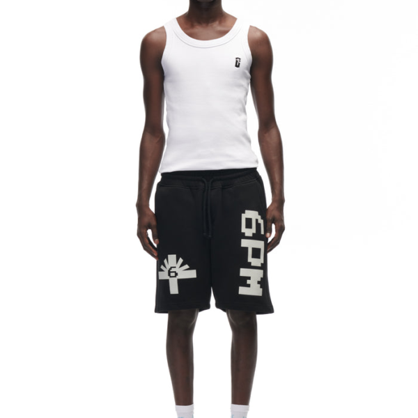 6PM Season LOGO SHORTS BLACK
