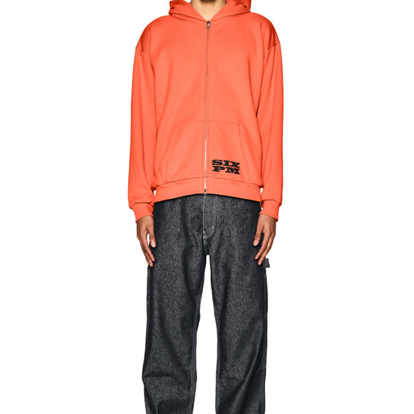 6PM Season LOGO ZIP HOODIE ORANGE