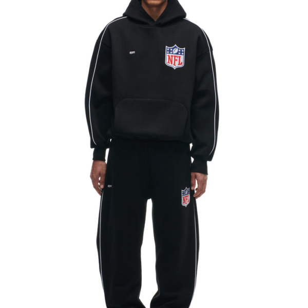 6PM Season SHIELD LOGO HOODIE BLACK