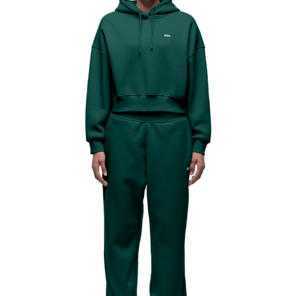 6PM Season  WMNS CROPPED HOODIE EVERGREEN