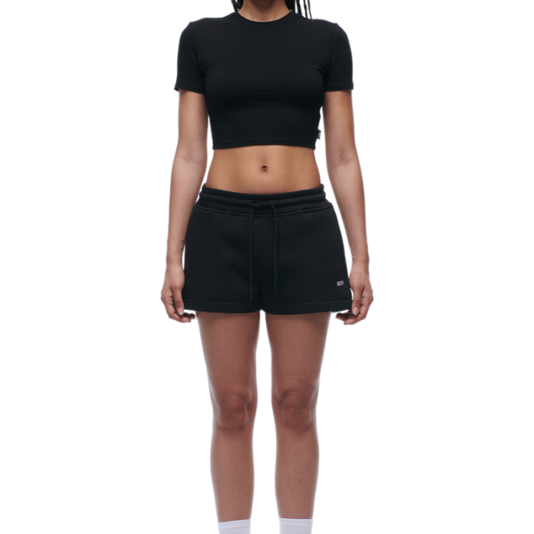 6PM Season WMNS CROPPED T-SHIRT BLACK
