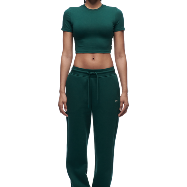 6PM Season WMNS CROPPED T-SHIRT EVERGREEN