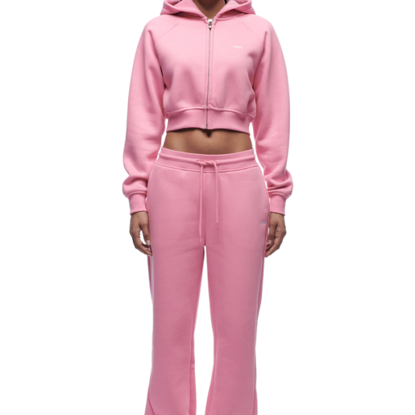 6PM Season  WMNS CROPPED ZIP HOODIE BUBBLEGLOW