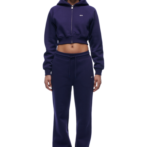 6PM Season  WMNS CROPPED ZIP HOODIE ORBIT BLUE