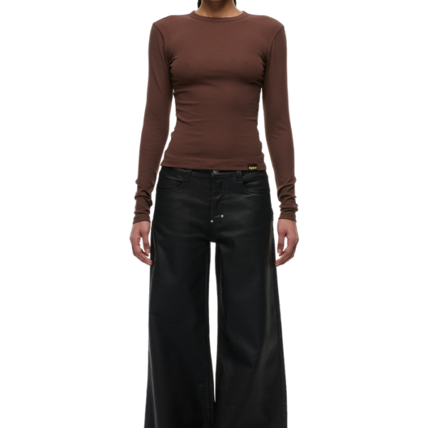 6PM Season WMNS RIBBED LS DARK HAZELNUTWMNS RIBBED LS DARK HAZELNUT